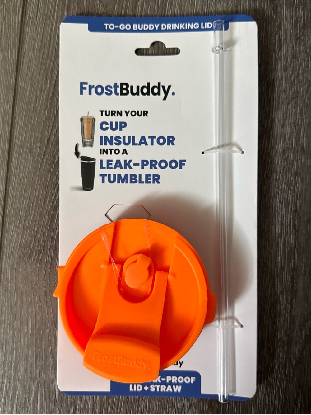 Frost Buddy Lid with straw